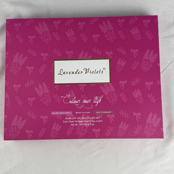 Lavender Violets Colour Your Life Professional Nail Polish Set Soak Off Gel - Picture 1 of 3